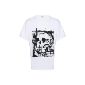 Alexander McQueen Graphic Printed Crewneck T Shirt
