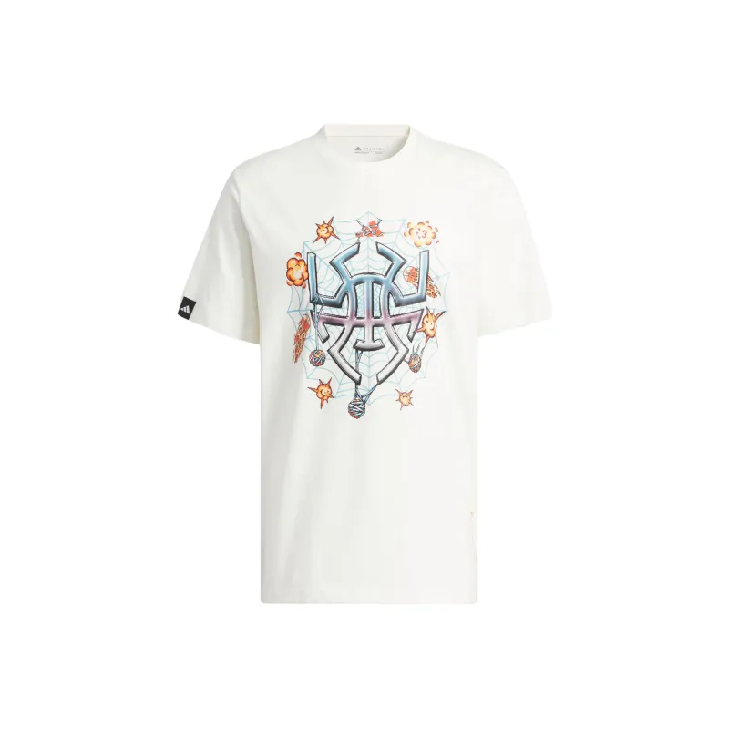 Adidas Donovan Mitchell 8 Bit Graphics Signature Basketball Graphic Tee-0