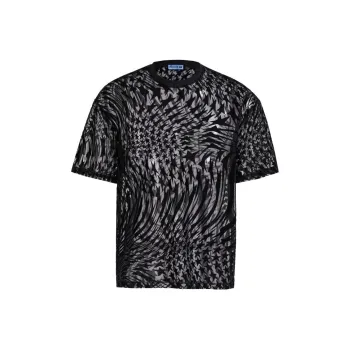 Mugler H&M Swirling Star Mesh T shirt Mens