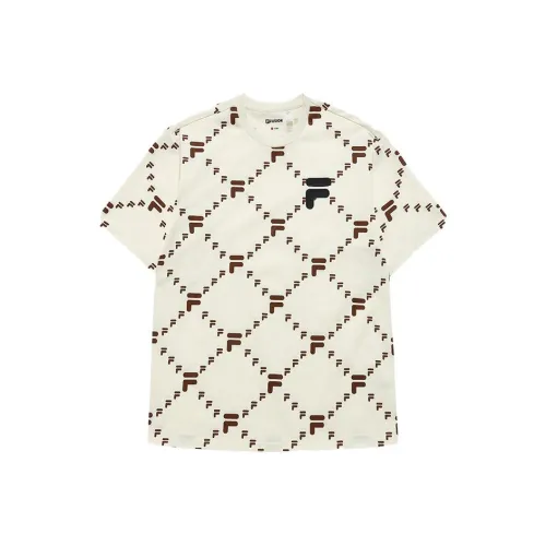 FILA T Shirt Unisex Antique Style White