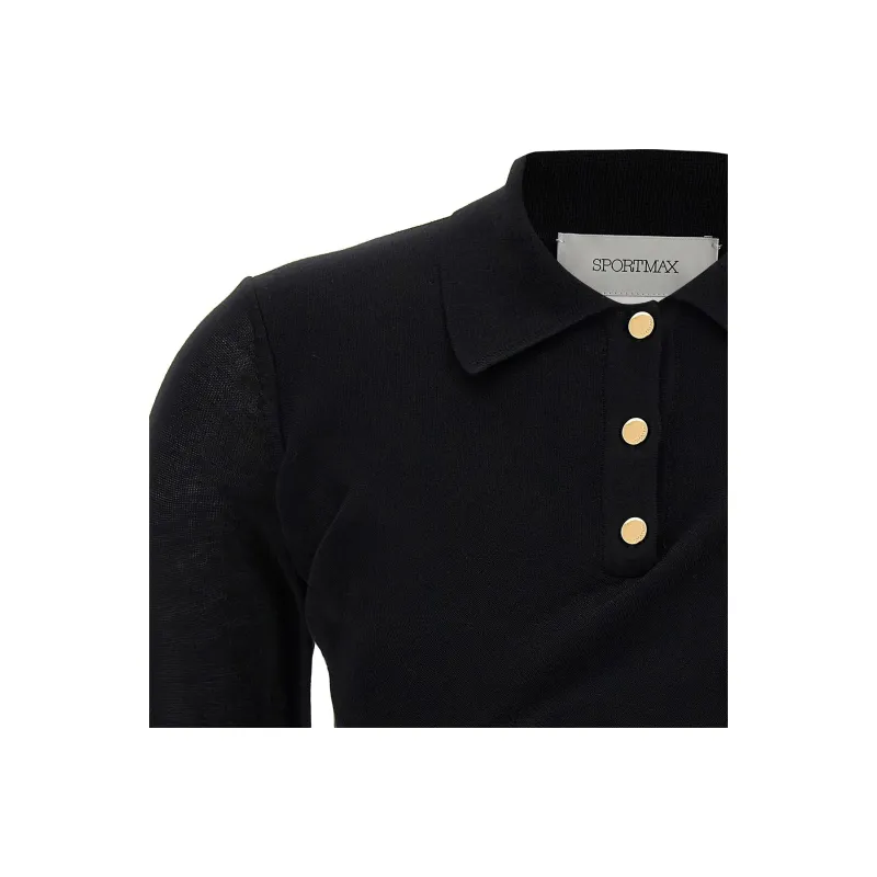 SportMax Jersey Polo Top-2
