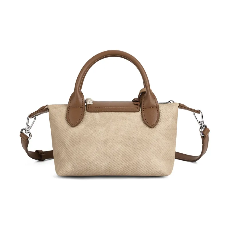MEXICAN PU Crossbody Bag, One Shoulder Handbag Women's Coffee/Apricot-3