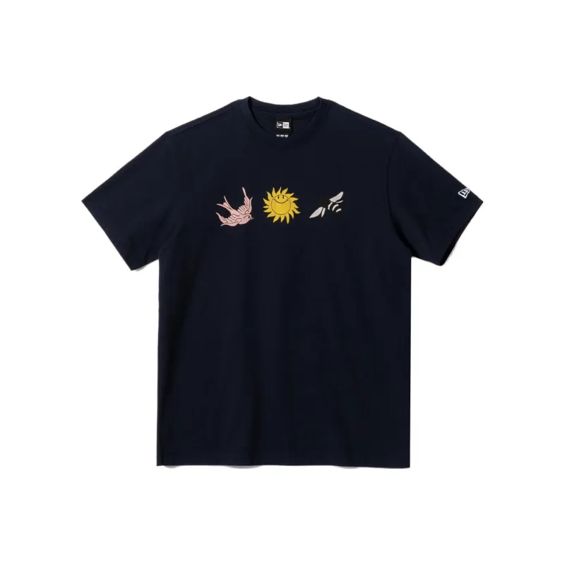 New Era New Era X SMILEYWORLD T Shirts Unisex Navy Blue-0