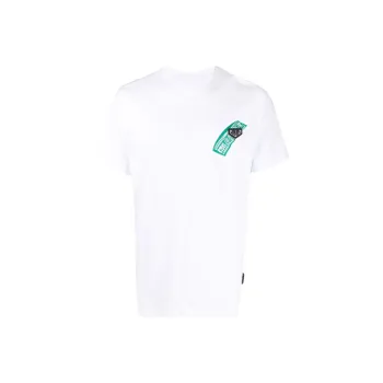 PHILIPP PLEIN Cheque print Round Neck T shirt