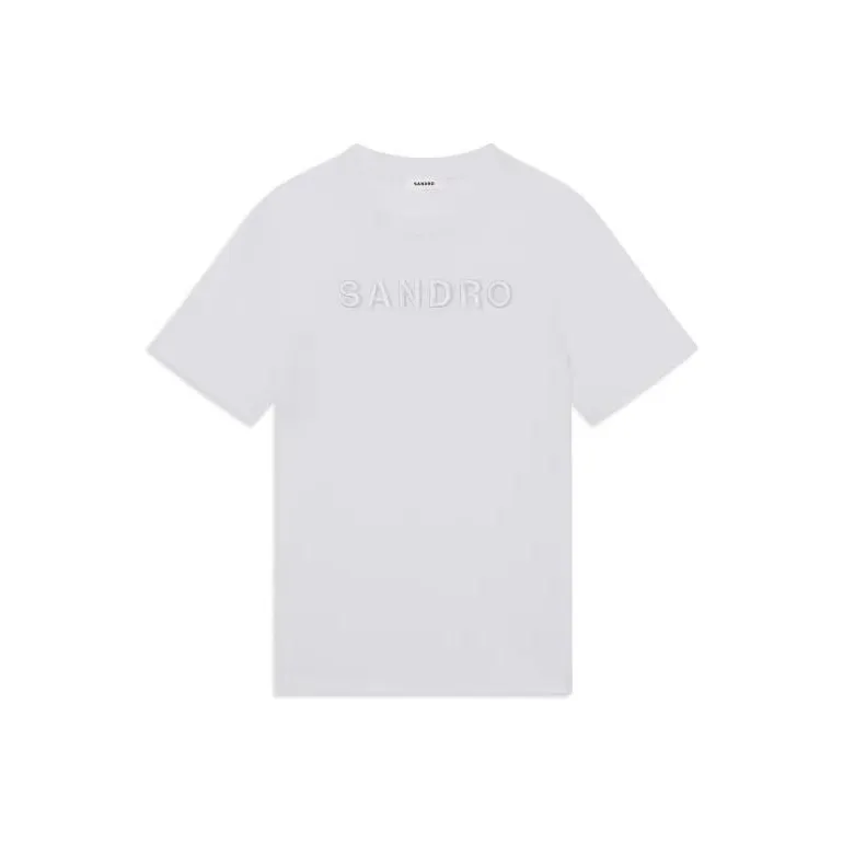 Sandro T Shirts Men White-0