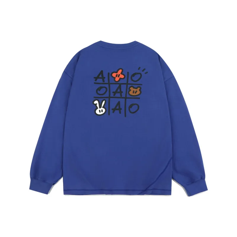 Guuka x AGAHO Long Sleeved T Shirt Unisex White-8