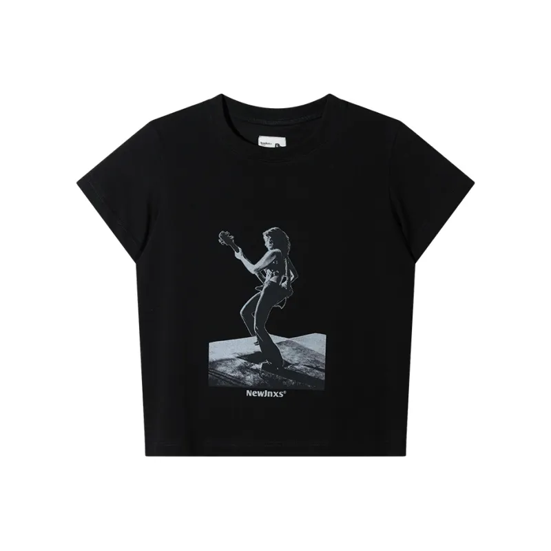 NewJnxs T Shirts Women's Black-0