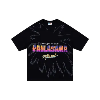 PAULASARA Short Sleeved T Shirts Unisex Black