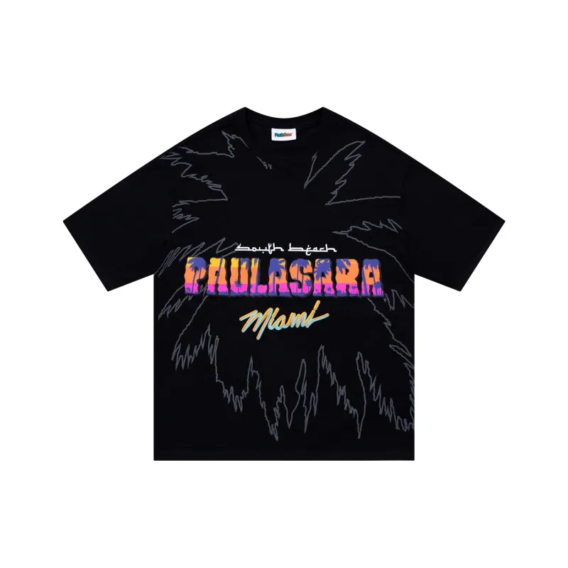 PAULASARA Short Sleeved T Shirts Unisex Black-0