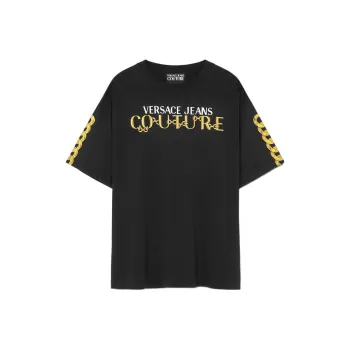 VERSACE Chain link Cotton T shirt