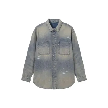 Levis Denim Jackets Men Blue Gray