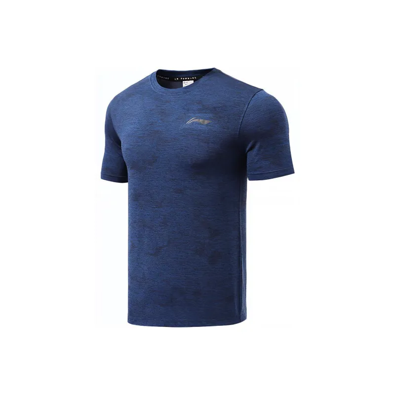 LINING Running Collection T Shirts Men Blue-0
