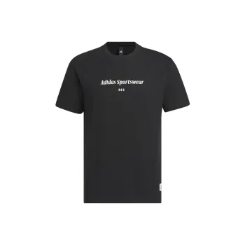 Adidas Set in Sleeve T Shirt Men's Black