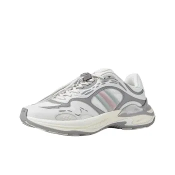 GUCCI 2.0 Low Top Casual Shoes Men's Gray White