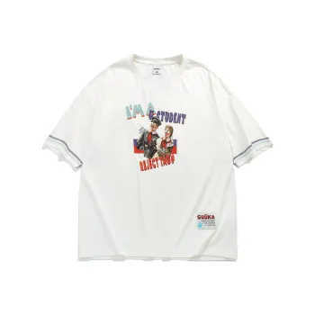 Guuka T Shirts Men Cream White