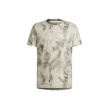 Adidas Ultimateadidas Allover Print T Shirt T Shirt Men's Green Gray