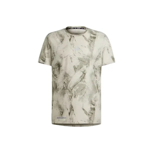 Adidas Ultimateadidas Allover Print T Shirt T Shirt Men's Green Gray