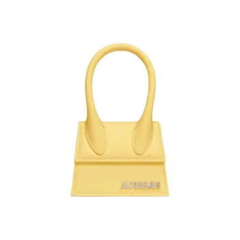 Jacquemus Cow Leather Handbag Mini Women's Light Yellow