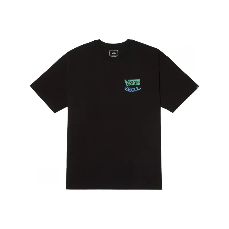 Vans Night In Seoul T Shirt Men's Black-0
