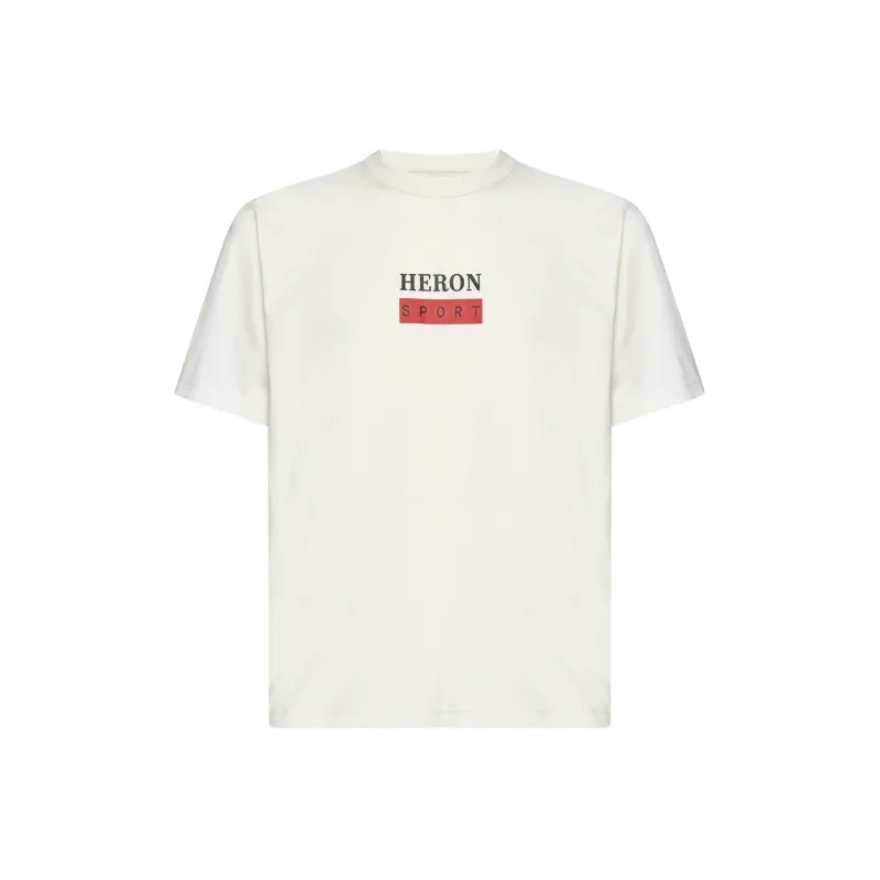 HERON PRESTON Logo-print Cotton T-shirt-0