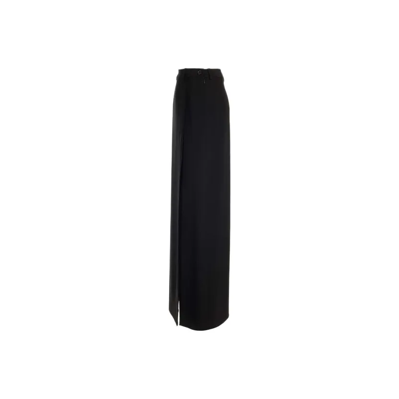 Balenciaga Side Slit Tailored Maxi Skirt-2