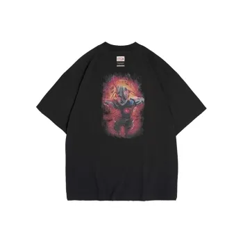 Marvel X XVESSEL X MARVEL/Marvel Co branded Series T Shirts Unisex Black