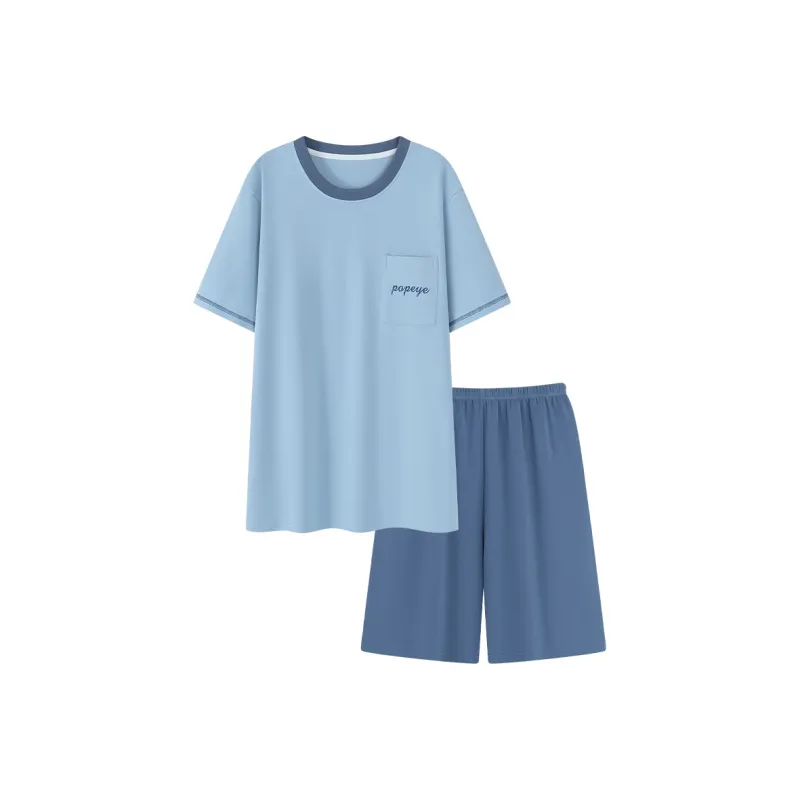 Urban Beauty Pajama Set Men's Lake Blue-0