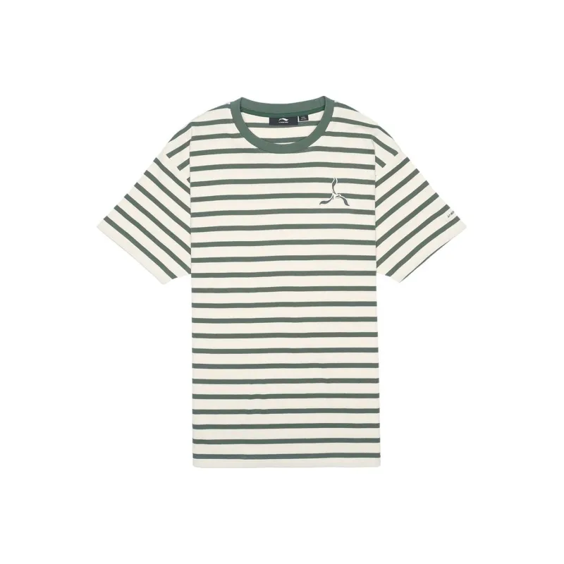 LI NING 1990 Classic Collection T Shirts Men Manor Green-0