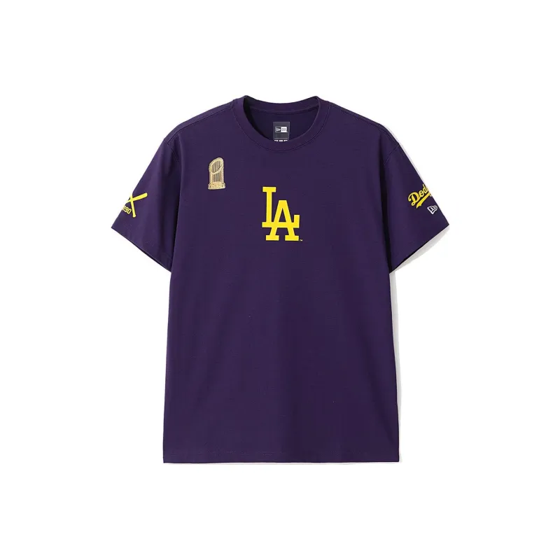 New Era New Era X MLB Co-brand T-Shirt Unisex Purple-0