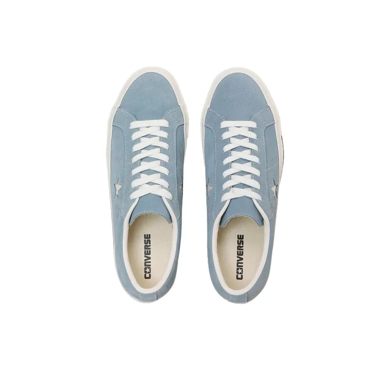 Converse ONE STAR Sude Anti Slip Wear Resistant Low Top Skateboard Shoes Unisex Blue-3