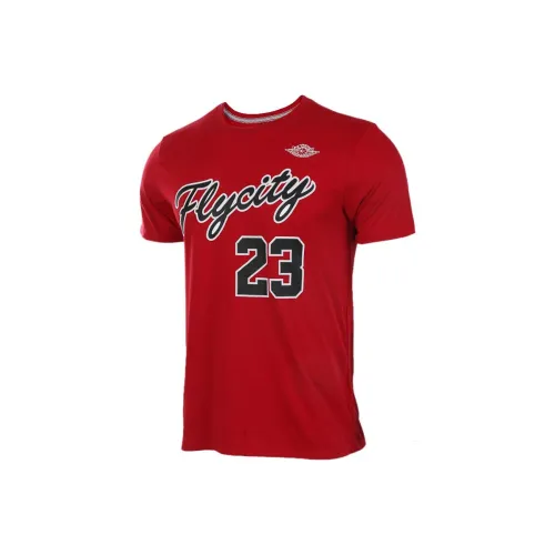 JORDAN Fly City T Shirts Men Red