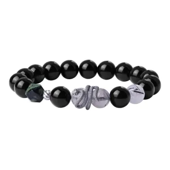 CHOW KING SANG Obsidian Bracelets Unisex