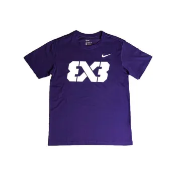 Nike 3x4 T-Shirts Unisex Purple White