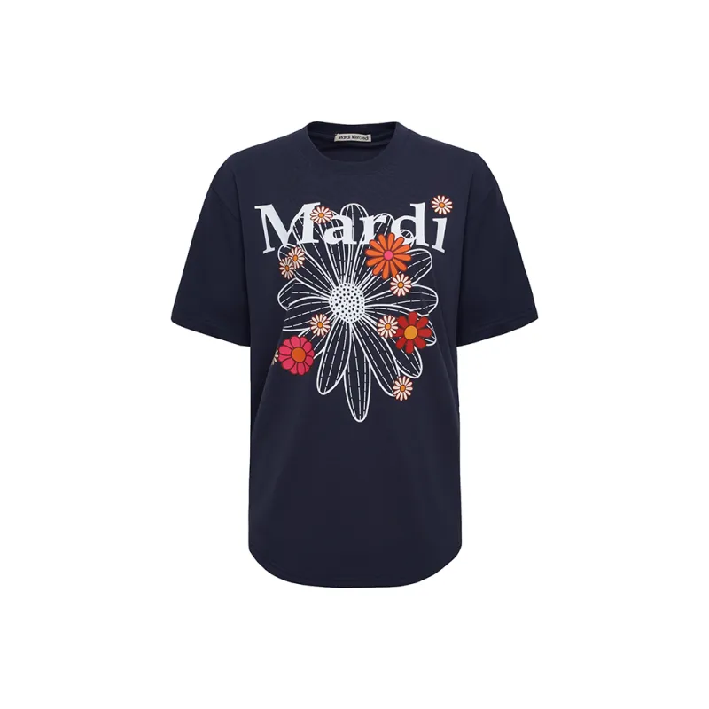 ●Mardi Mercredi●UNISEX TSHIRT TURNTABLE LOGO_WHITE UNISEX TSHIRT MARDI MERCREDI | TW RECORDS_WHITE - MARDI MERCREDI
