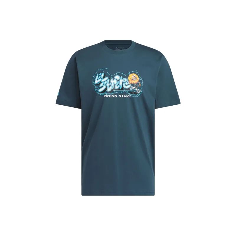 Adidas T Shirts Men Arctic Ocean Blue-0