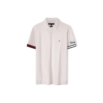 Tommy Hilfiger Short Sleeved T Shirts Men's Cloud Bath White