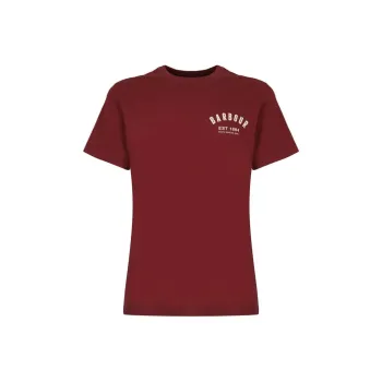 BARBOUR T-Shirts Men Burgundy