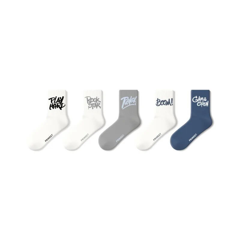 Primeet Mid-Calf Socks Men's 5 Pack-21