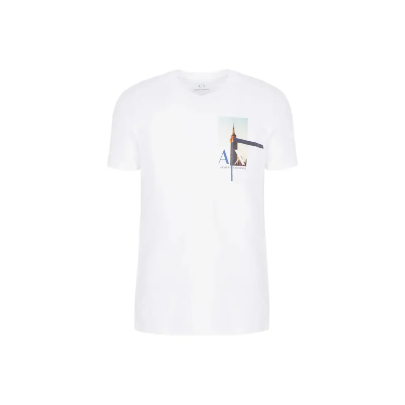 ARMANI EXCHANGE SS24 T Shirt Men's White-0