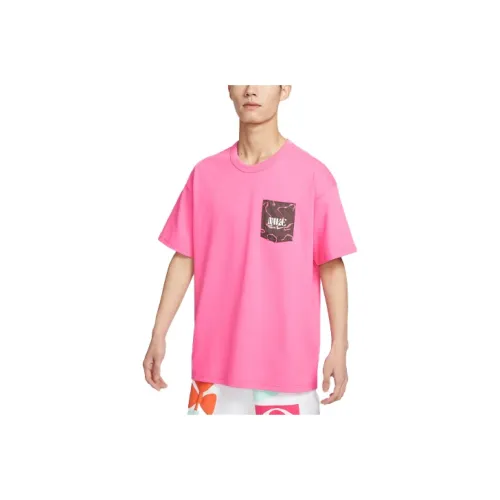 Nike Drop Shoulder Sleeve T-Shirt Men's Asia Purple Pink