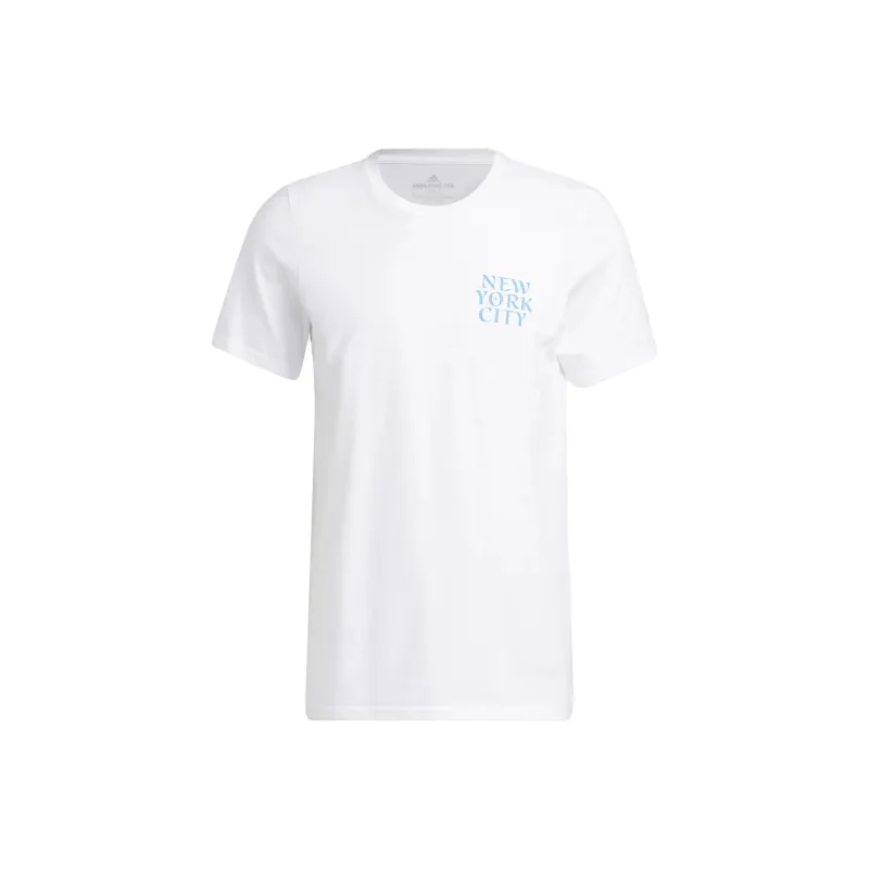 Adidas New York City Script Short Sleeve Graphic Tee-0
