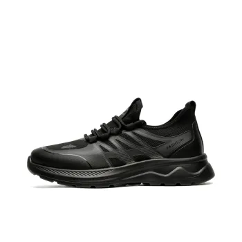 JASONSTAR Durable Breathable Lightweight Low Top Casual Shoes Men's Black