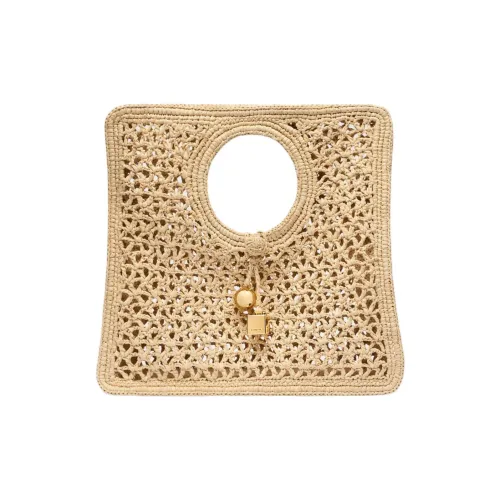 Jacquemus Raffia Handbag Small Size Women's Natural