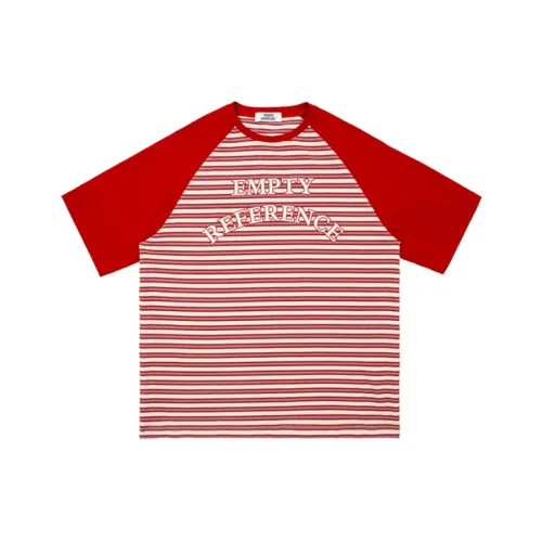 EMPTY REFERENCE T Shirts Unisex Red Stripes