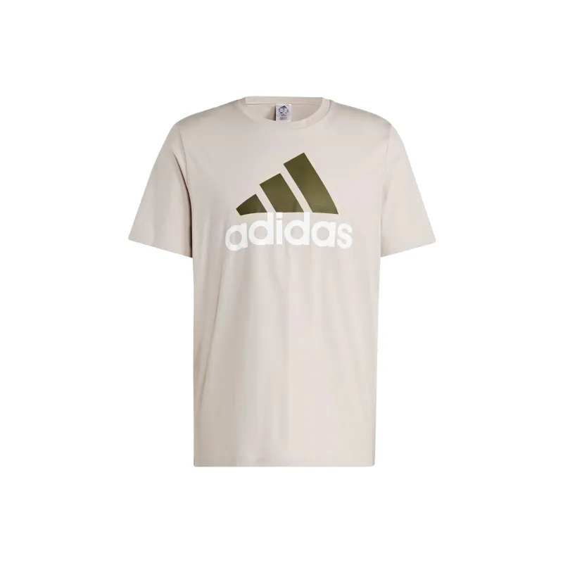 Adidas Drop Shoulder Sleeve T-Shirt Men's Coffee-0