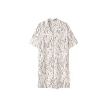 XIAFENYAN Nightgown Women's Apricot
