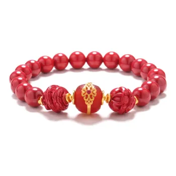 Phoenix Nirvana Reconstructed Cinnabar Bracelets Women's