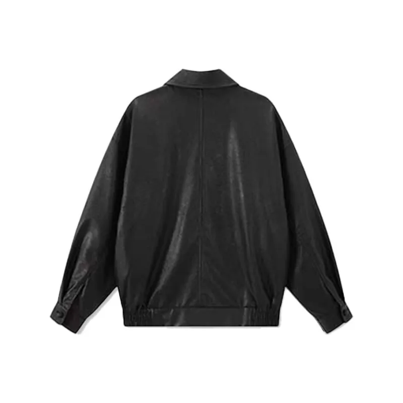 COMBO Leather Jacket Unisex Black-1