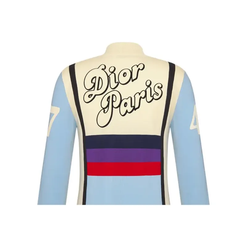DIOR X Erl Zipped Collar Sweater-4