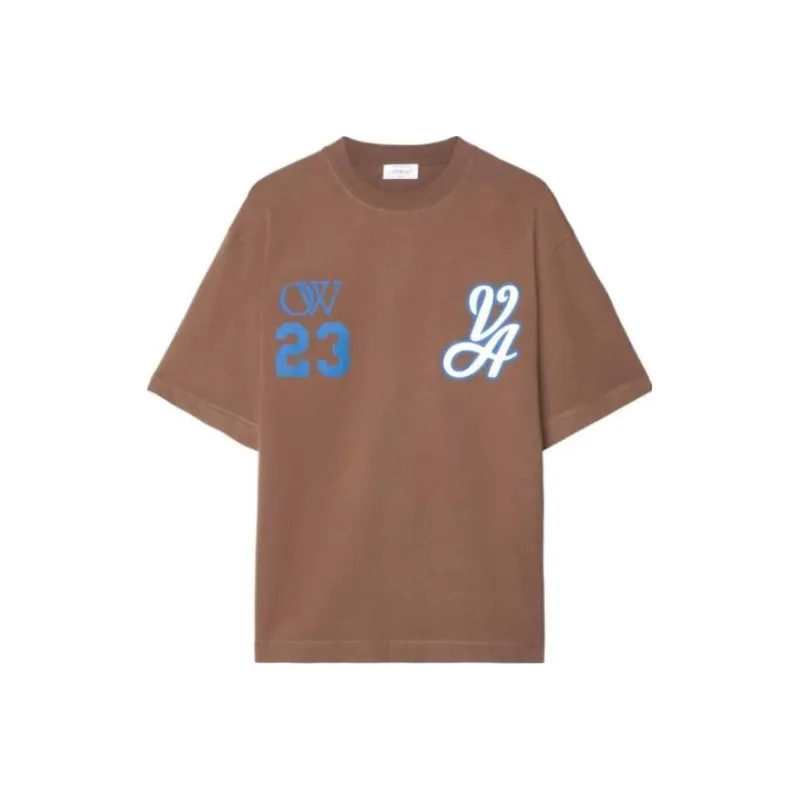 OFF-WHITE 23 Varsity Skate Cotton T-shirt-0